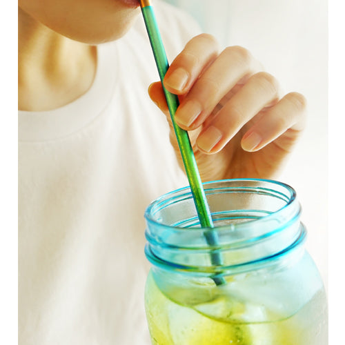 HORIE Pure Titanium "Straler" Straw & Muddler - 6 Color Set (in Wooden Gift Box)